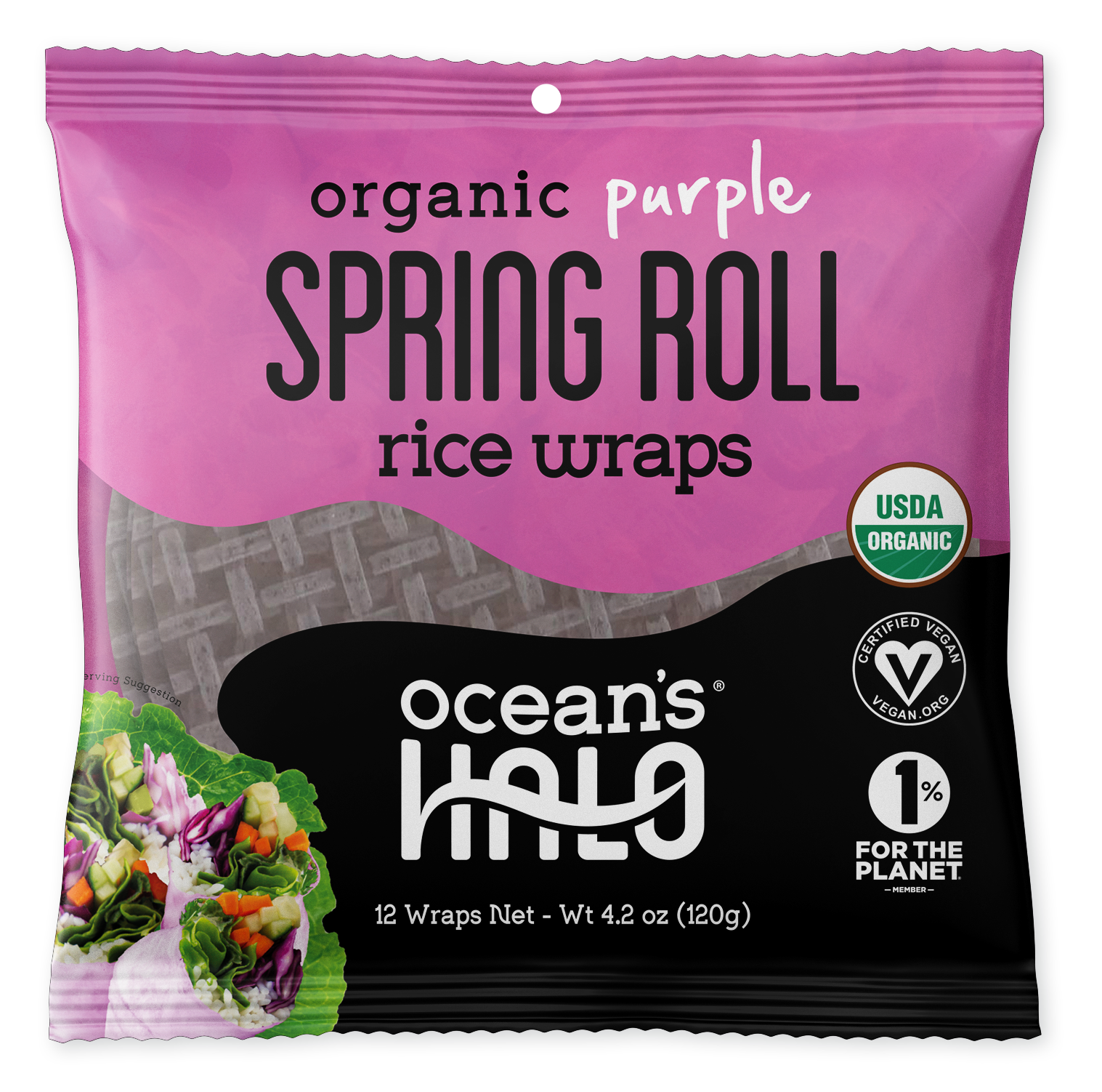 Organic Purple Rice Wraps, 12pk