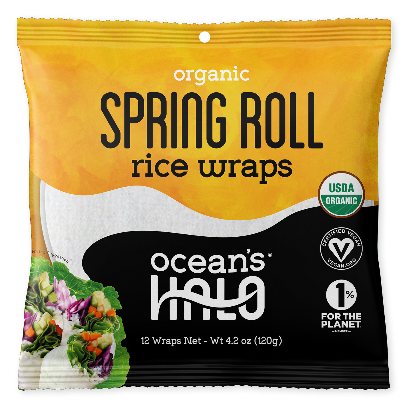 1 of 2 Organic Rice Wraps, 12pk
