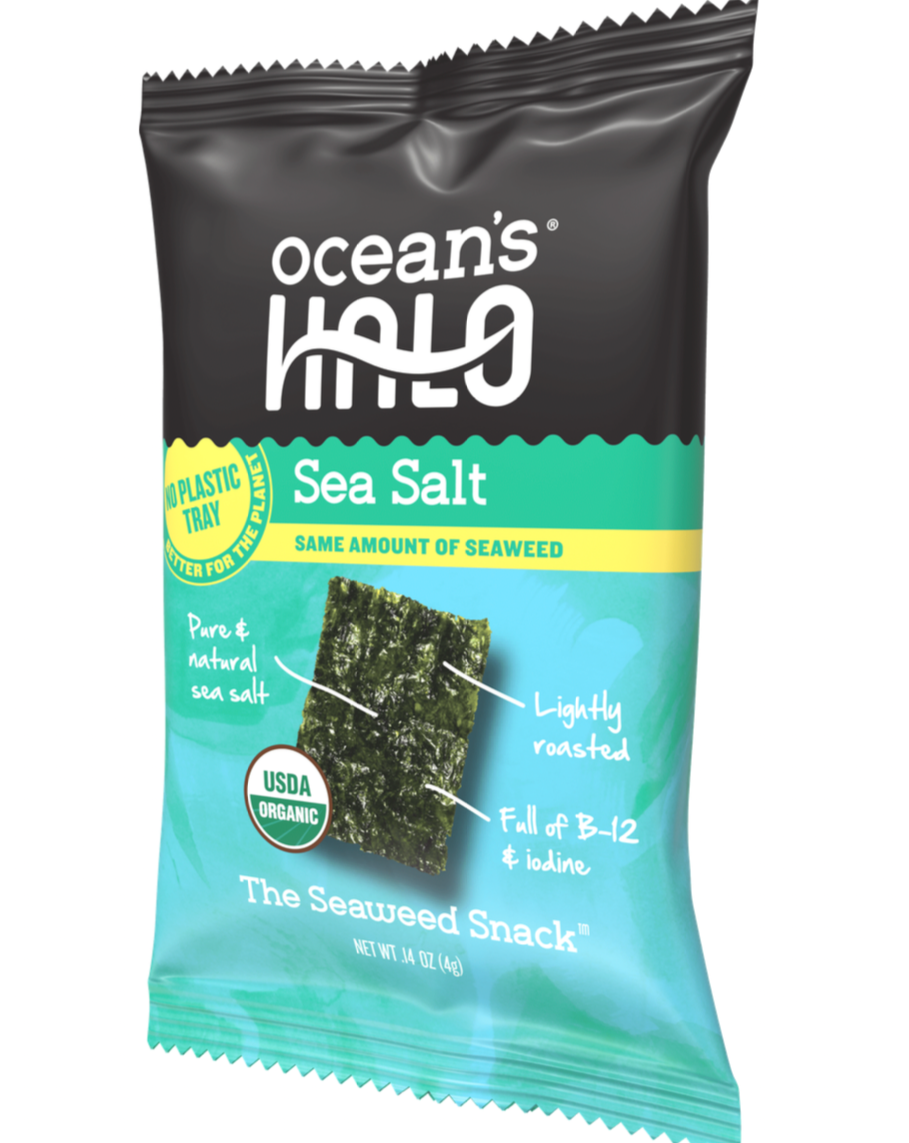 2 of 7 Trayless Sea Salt Seaweed Snacks - 20 count - No Plastic Tray!