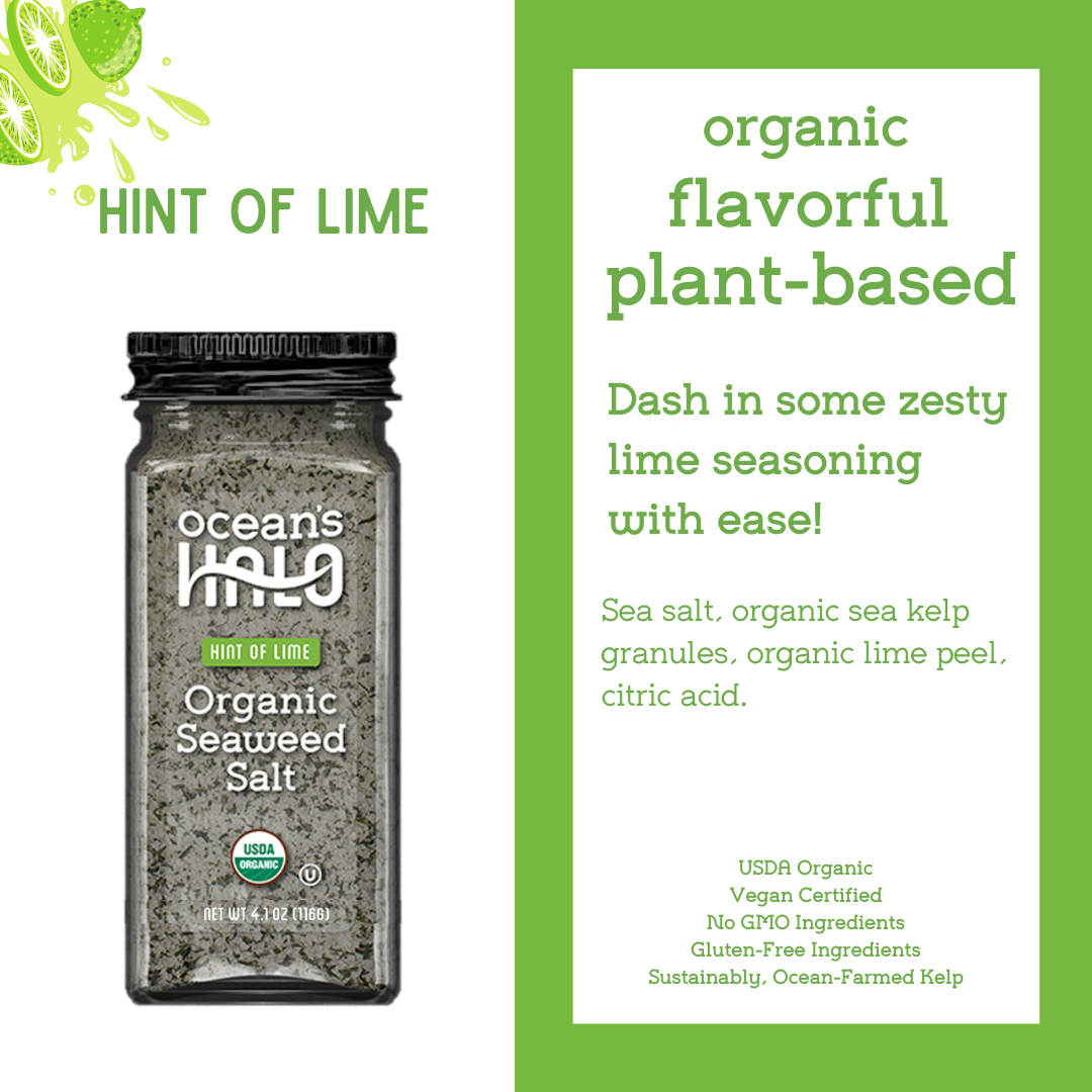 2 of 2 Ocean's Halo Hint of Lime Seaweed Salt, 2 pack