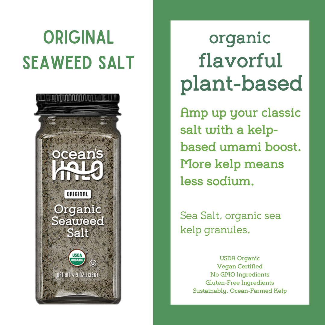 2 of 2 Ocean's Halo Original Seaweed Salt, 2 pack