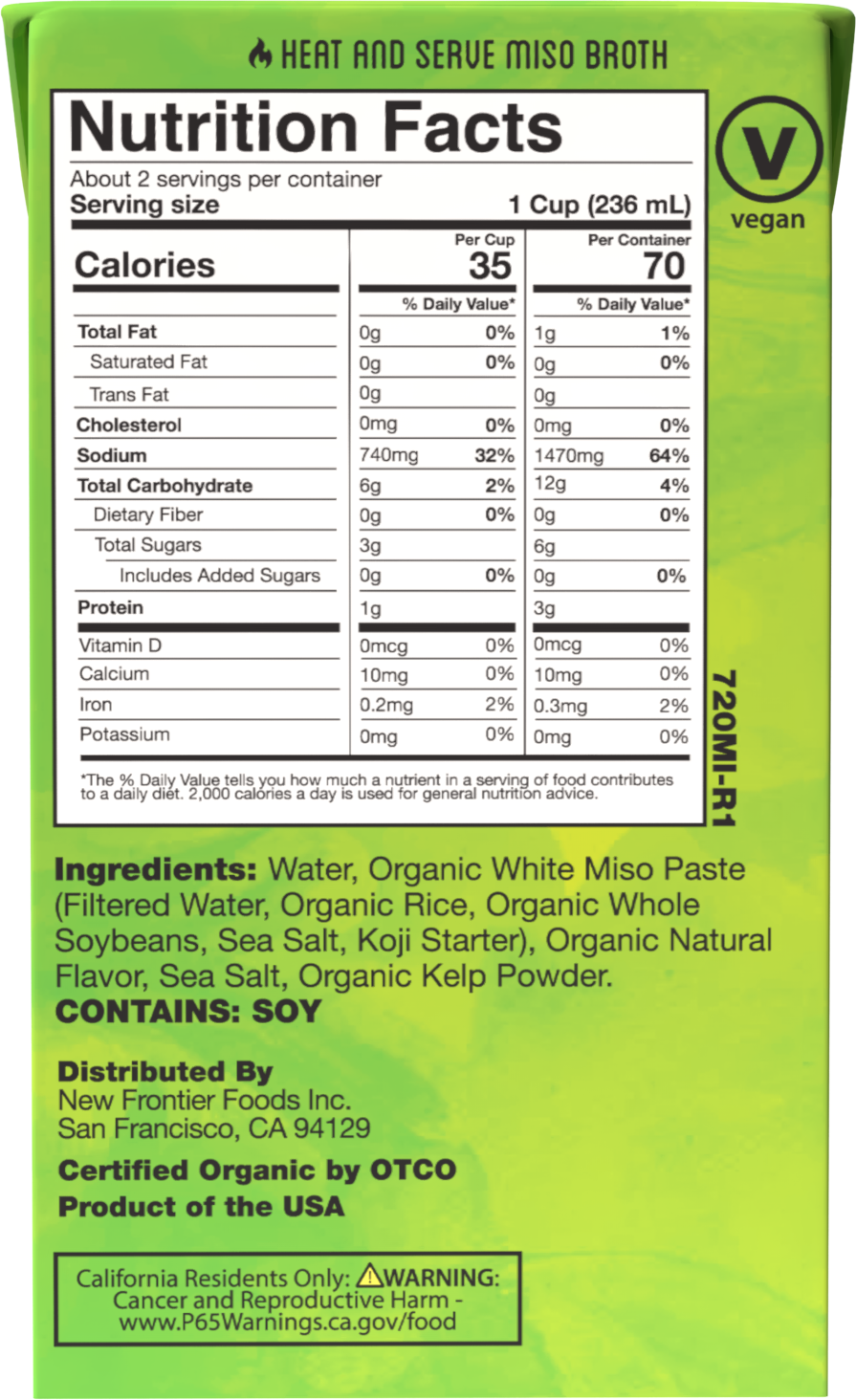 2 of 4  Organic Miso Broth