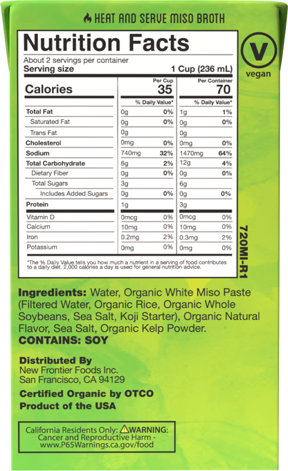 Organic Miso Broth
