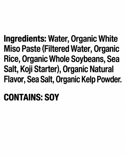 Organic Miso Broth