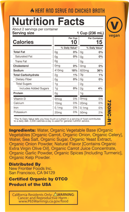 Organic No Chicken Broth