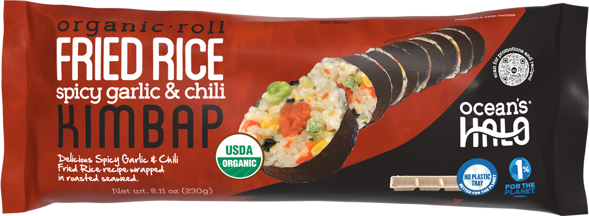 1 of 2  Organic Spicy Garlic & Chili Fried Rice Roll