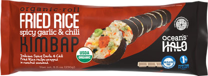 Organic Spicy Garlic & Chili Fried Rice Roll