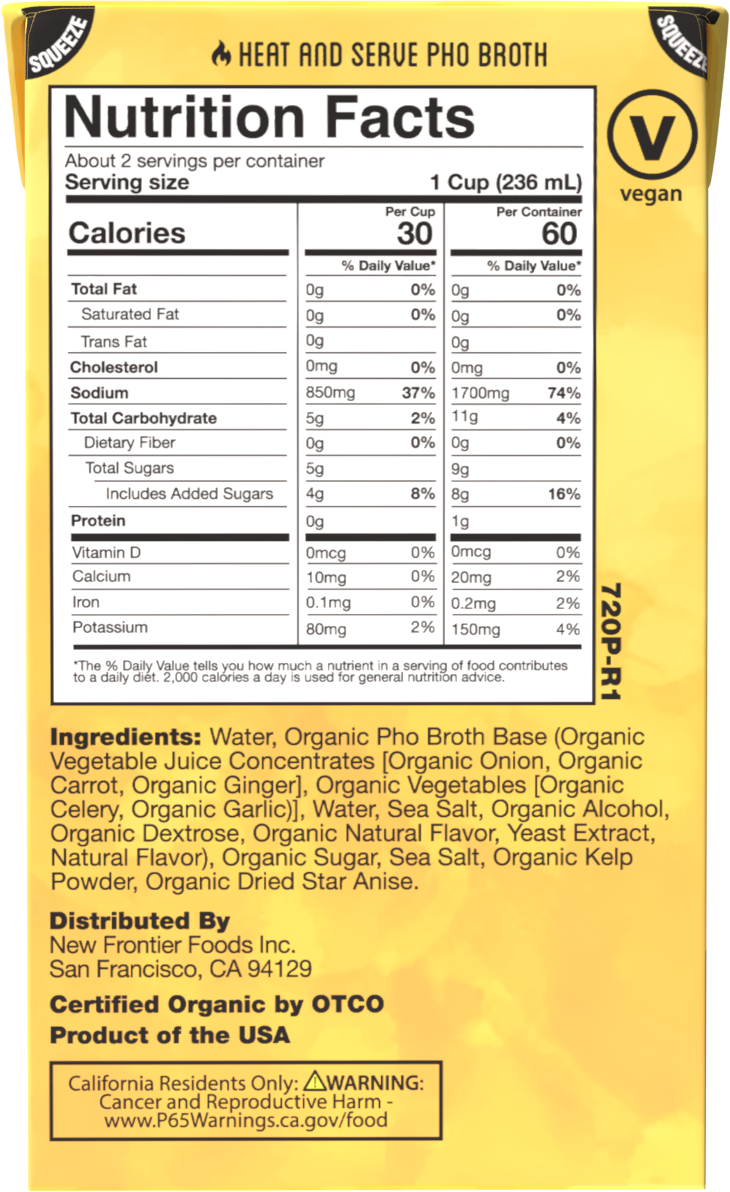 2 of 4  Organic Pho Broth