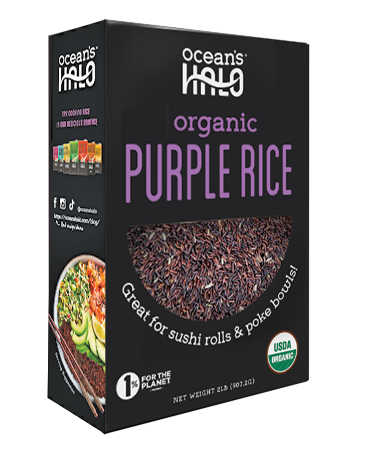 Organic and Vegan Purple Rice