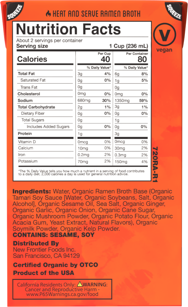 2 of 4  Organic Ramen Broth