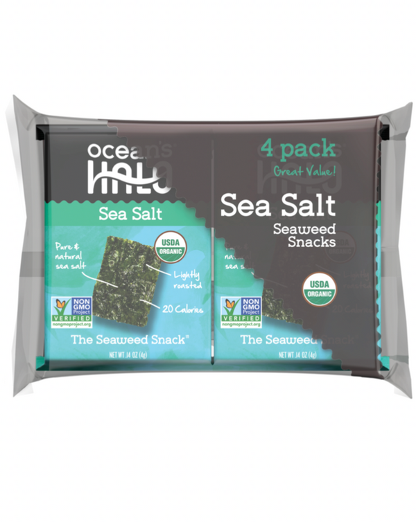 Sea Salt Seaweed Snacks, 4-Pack – Ocean's Halo