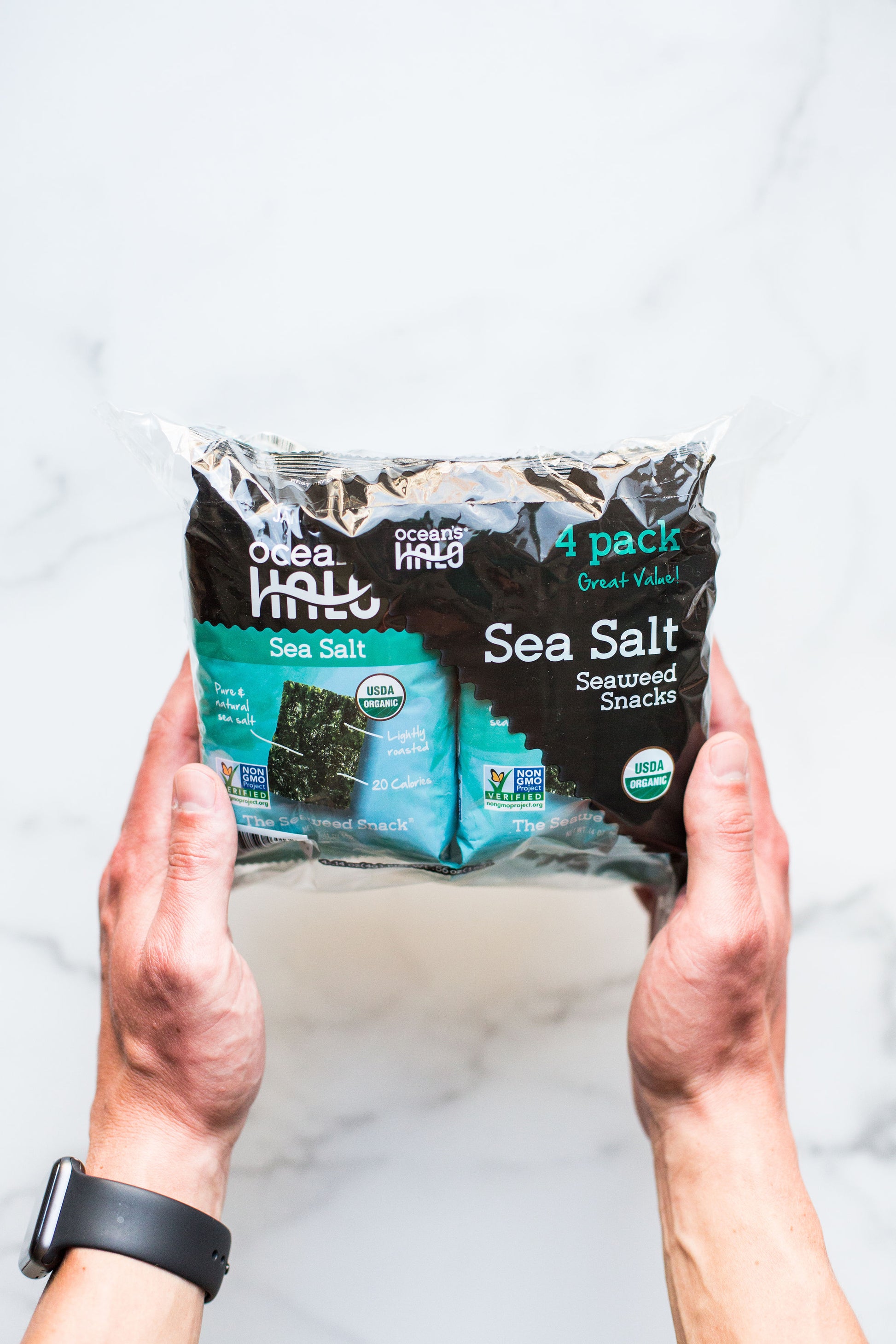 Sea Salt Seaweed Snacks, 4-Pack – Ocean's Halo