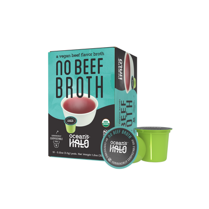 Ocean's Halo Organic and Vegan No Beef Broth Pods, 10-Pack