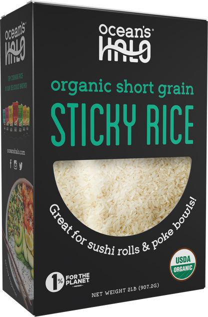 Organic and Vegan Sticky Rice
