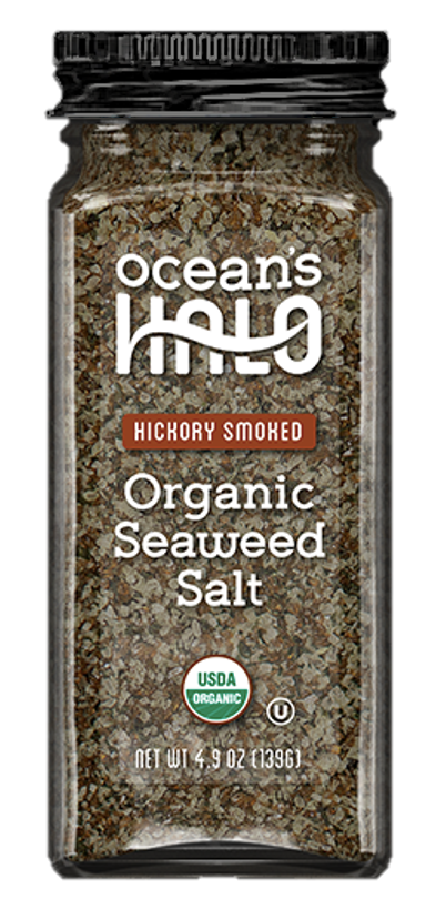 Ocean's Halo Hickory Smoked Seaweed Salt, 2 pack