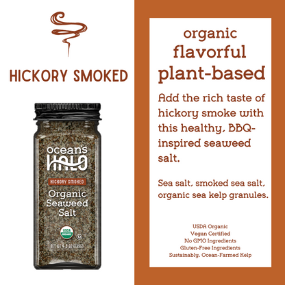 Ocean's Halo Hickory Smoked Seaweed Salt, 2 pack