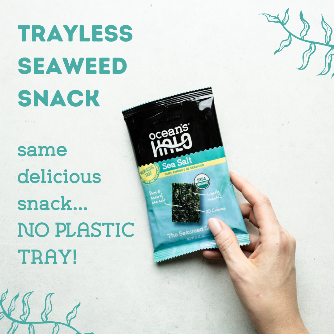 Trayless Sea Salt Seaweed Snacks - 20 count - No Plastic Tray!